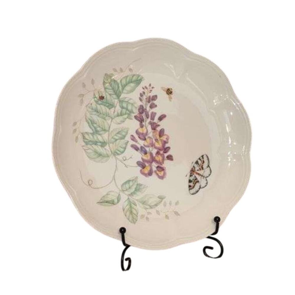Lenox Butterfly Meadow Eastern Tailed Blue Accent Luncheon Salad Plate 9" NWOB
